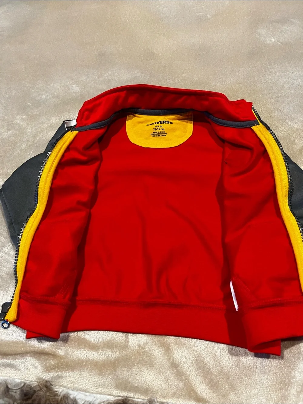 Converse All Star Sporty Baby Full Zip Jacket Size 6-9 Months